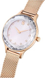 Swarovski Octea Nova Silver Dial Rose Gold Mesh Strap Watch for Women - 5650011 Buy Now By Swarovski