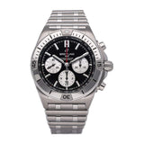 Breitling Chronomat B01 42mm Black Dial Silver Steel Strap Watch for Men - AB0134101B1A1 Buy Now By Breitling