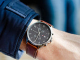 Tommy Hilfiger West Chronograph Grey Dial Brown Leather Strap Watch For Men - 1791710 Buy Now By Tommy Hilfiger