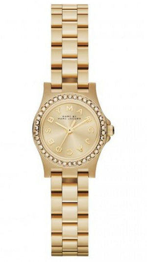 Marc Jacobs Henry Gold Dial Gold Steel Strap Watch for Women - MBM3277 Buy Now By Marc Jacobs