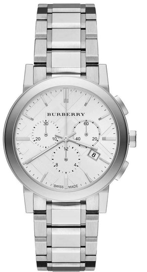 Burberry The City White Dial Silver Steel Strap Watch for Men - BU9750 Buy Now By Burberry