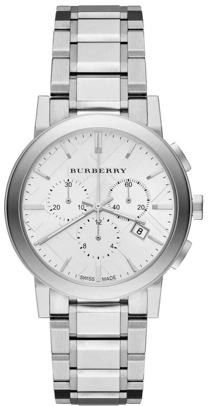 Burberry The City White Dial Silver Steel Strap Watch for Men - BU9750 Buy Now By Burberry