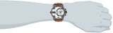 Diesel SBA Dual Time Chronograph White Dial Brown Leather Strap Watch For Men - DZ7269 Buy Now By Diesel