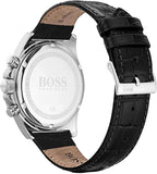 Hugo Boss Hero Chronograph Black Dial Black Leather Strap Watch For Men - 1513752 Buy Now By Hugo Boss