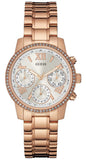 Guess Mini Surprise Analog Silver Dial Rose Gold Steel Strap Watch For Women - W0623L2 Buy Now By Guess