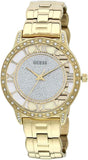 Guess Analog Diamonds Silver Dial Gold Steel Strap Watch For Women - W1013l2 Buy Now By Guess