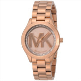 Michael Kors Slim Runway Rose Gold Dial Rose Gold Steel Strap Watch for Women - MK3549 Buy Now By Michael Kors