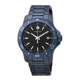 Movado Series 800 Black Dial Blue Ion Plated Steel Strap Watch for Men - 2600139 Buy Now By Movado