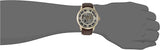 Fossil Townsman Automatic Skeleton Gold Dial Brown Leather Strap Watch for Men - ME3043 Buy Now By Fossil