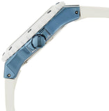 Guess Luna Diamonds White Dial White Rubber Strap Watch for Women - W0653L2 Buy Now By Guess