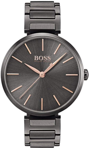 Hugo Boss Allusion Quartz Grey Dial Grey Steel Strap Watch For Men - 1502416 Buy Now By Hugo Boss