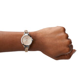 Fossil Georgia Bone Grey Dial Beige Leather Strap Watch for Women - ES2830 Buy Now By Fossil