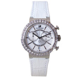 Swarovski Citra Sphere Chronograph White Dial White Leather Strap Watch for Women - 5027127 Buy Now By Swarovski