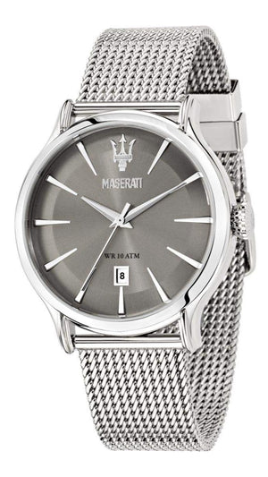 Maserati Epoca Grey Dial Grey Mesh Bracelet Watch For Men - R8853118002 Buy Now By Maserati