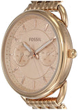 Fossil Tailor Rose Gold Dial Rose Gold Stainless Steel Strap Watch for Women - ES3713 Buy Now By Fossil