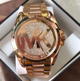Michael Kors Bradshaw Rose Gold Dial Rose Gold Steel Strap Watch for Women - MK6437 Buy Now By Michael Kors