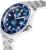 Tag Heuer Aquaracer Caliber 5 Automatic Blue Dial Silver Steel Strap Watch for Men - WAN2111.BA0822 Buy Now By Tag Heuer