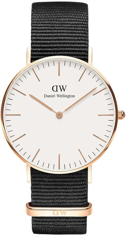 Daniel Wellington Classic Cornwall White Dial Black Nylon Strap Watch For Women - DW00100259 Buy Now By Daniel Wellington