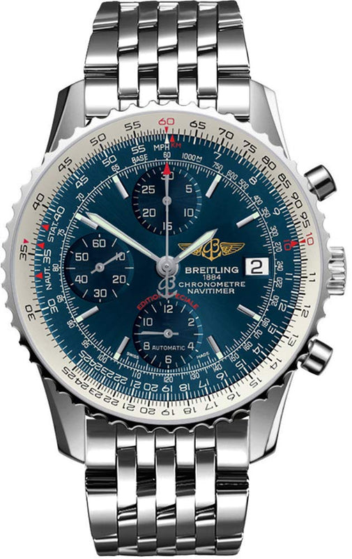 Breitling Navitimer Heritage Special Edition Blue Dial Silver Steel Strap Mens Watch - A1332412/C942 Buy Now By Breitling