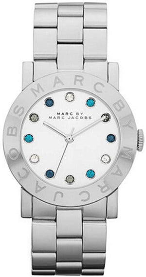 Marc Jacobs Amy White Dial Silver Steel Strap Watch for Women - MBM3140 Buy Now By Marc Jacobs