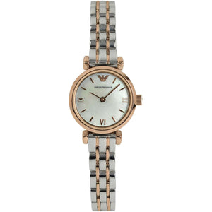 Emporio Armani Gianni Mother of Pearl Dial Two Tone Steel Strap Watch For Women - AR1764 Buy Now By Emporio Armani