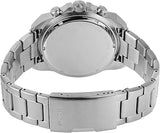 Fossil Bronson Chronograph Red Dial Silver Steel Strap Watch for Men - FS5878 Buy Now By Fossil