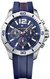 Tommy Hilfiger Nolan Chronograph Blue Dial Blue Rubber Strap Watch for Men - 1791142 Buy Now By Tommy Hilfiger