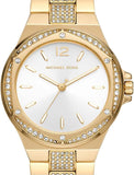 Michael Kors Lenox Three Hand Silver Dial Gold Steel Strap Watch For Women - MK7361 Buy Now By Michael Kors