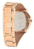 Guess Willow Crystal Blue Dial Rose Gold Mesh Bracelet Watch For Women - W0836L1 Buy Now By Guess