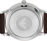 Emporio Armani Giovanni Quartz White Dial Brown Leather Strap Watch For Men - AR11211 Buy Now By Emporio Armani