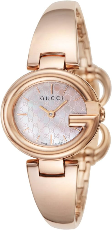 Gucci Guccisima Quartz Mother of Pearl White Dial Rose Gold Steel Strap Watch for Women - YA134512 Buy Now By Gucci