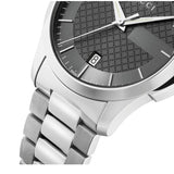 Gucci G Timeless Grey Dial Silver Steel Strap Watch For Men - YA126441 Buy Now By Gucci