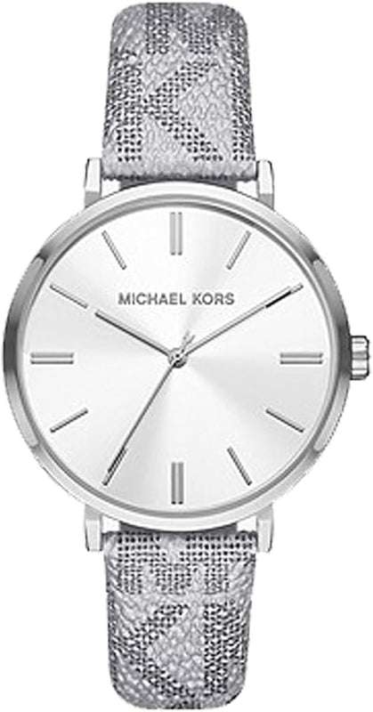 Michael Kors Addyson Quartz White Dial Gray Leather Strap Watch for Women - MK2951 Buy Now By Michael Kors