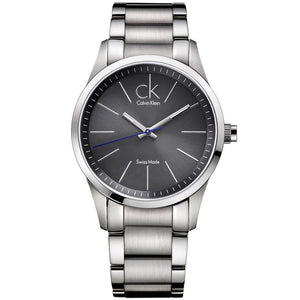 Calvin Klein Bold Grey Dial Silver Steel Strap Watch for Men - K2241107 Buy Now By Calvin Klein
