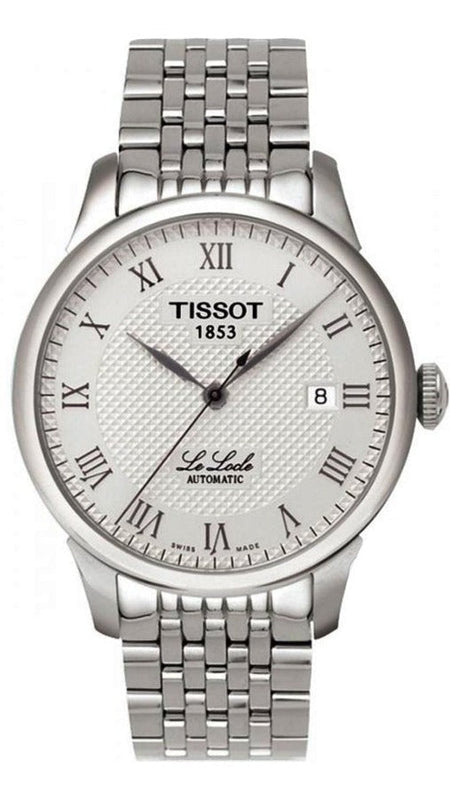 Tissot T Classic Le Locle Automatic White Dial Silver Steel Strap Watch For Men - T41.1.483.33 Buy Now By Tissot