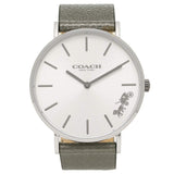 Coach Perry White Dial Grey Leather Strap Watch for Women - 14503155 Buy Now By Coach