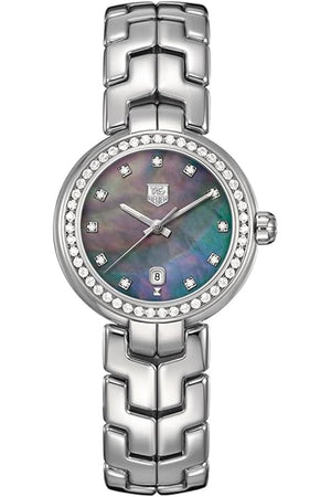 Tag Heuer Link Trilogy Cameron Diaz Diamonds Mother of Pearl Dial Silver Steel Strap Watch for Women - WAT1419.BA0954 Buy Now By Tag Heuer