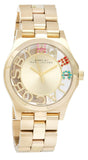 Marc Jacobs Henry Skeleton Gold Dial Gold Steel Strap Watch for Women - MBM3263 Buy Now By Marc Jacobs