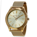 Michael Kors Slim Runway Champagne Dial Gold Mesh Bracelet Watch for Women - MK3282 Buy Now By Michael Kors