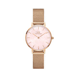 Daniel Wellington Petite Melrose Mother of Pearl Pink Dial Pink Mesh Strap Watch For Women - DW00100513 Buy Now By Daniel Wellington