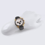 Versace V-Ray Chronograph White Dial Black Leather Strap Watch for Men - VDB040014 Buy Now By Versace