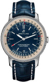Breitling Navitimer Automatic 38mm Blue Dial Blue Leather Strap Mens Watch - A17325211C1P1 Buy Now By Breitling