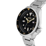 Seiko 5 Sports Automatic Black Dial Silver Steel Strap Watch For Men - SRPD57K1 Buy Now By Seiko