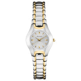 Bulova Classic White Dial Two Tone Steel Strap Watch for Women - 98T84 Buy Now By Bulova
