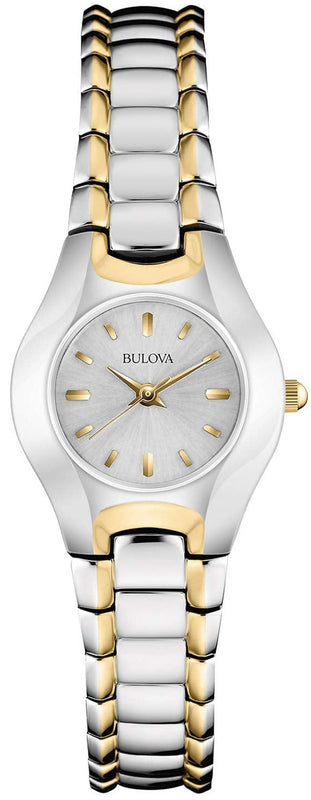 Bulova Classic White Dial Two Tone Steel Strap Watch for Women - 98T84 Buy Now By Bulova