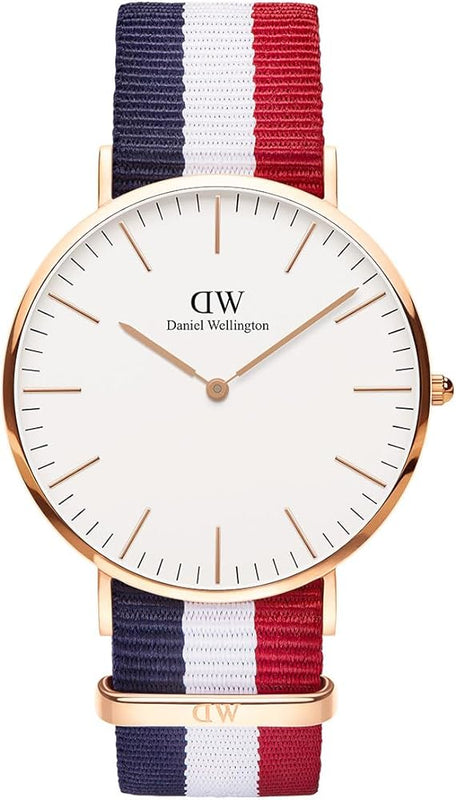Daniel Wellington Classic Cambridge White Dial Two Tone NATO Strap Watch For Men - DW00100003 Buy Now By Daniel Wellington