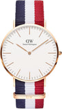 Daniel Wellington Classic Cambridge White Dial Two Tone NATO Strap Watch For Men - DW00100003 Buy Now By Daniel Wellington