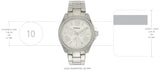 Fossil Cecile Chronograph Silver Dial Silver Steel Strap Watch for Women - AM4481 Buy Now By Fossil