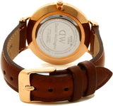 Daniel Wellington Petite St Mawes Black Dial Brown Leather Strap Watch For Women - DW00100169 Buy Now By Daniel Wellington