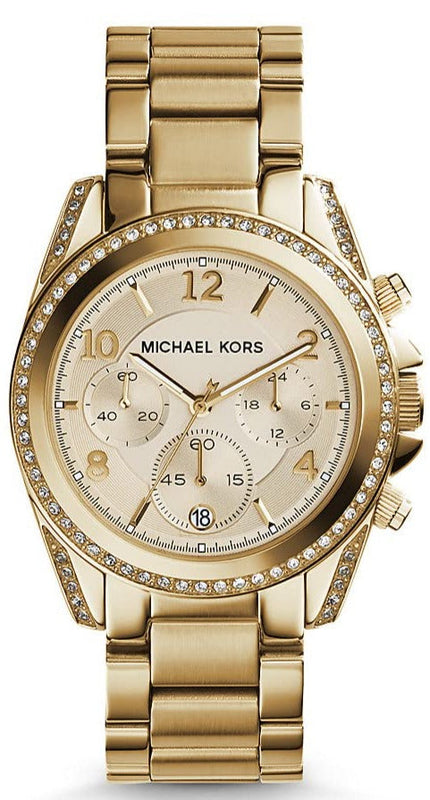 Michael Kors Runway Gold Dial Gold Steel Strap Watch for Women - MK5166 Buy Now By Michael Kors